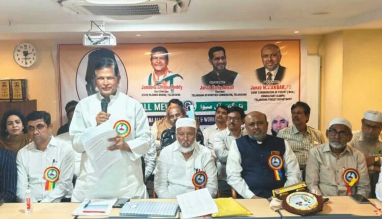 Chinna Reddy lauds Azad at MEWA memorial