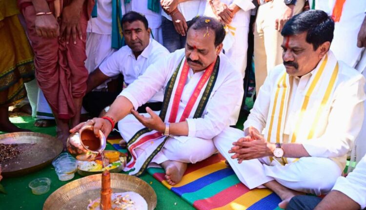 Mahesh Kumar Goud pledges Rahatnagar development