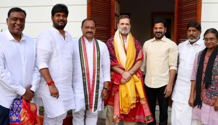 Rahul Gandhi meets Telangana leaders