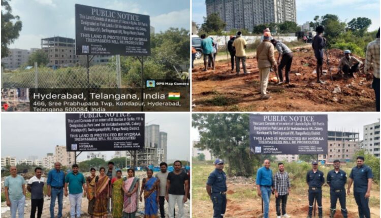 Kondapur public-space land