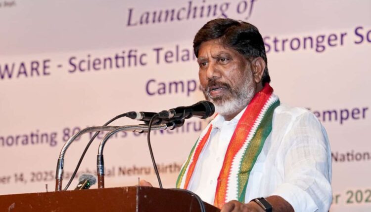 scientific progress Telangana