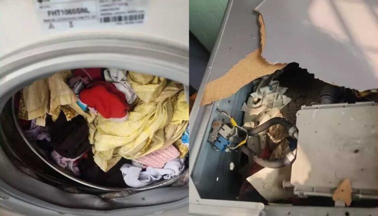 washing machine blast