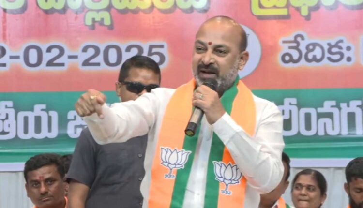 Rahul Gandhi Telangana absence slammed by Bandi Sanjay