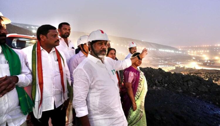 Bhatti Vikramarka inspects JVR mine