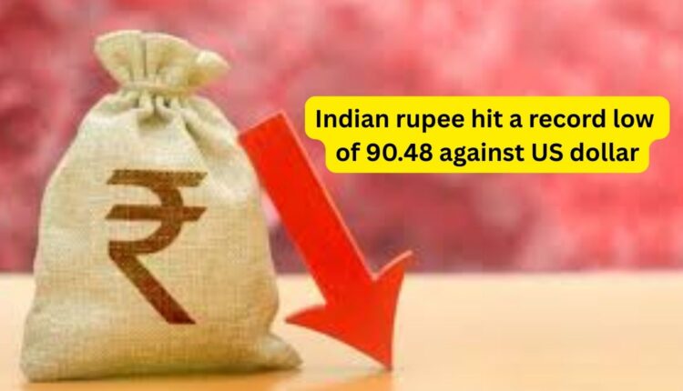 Indian rupee hits record low