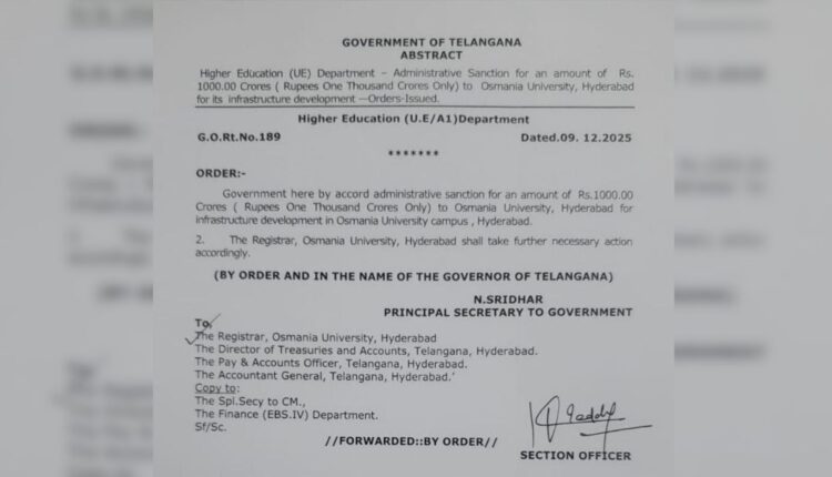 Osmania University development