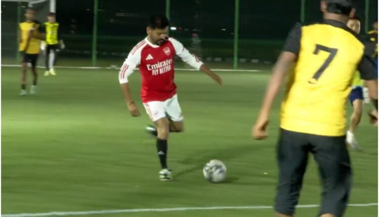 Revanth Reddy football practice