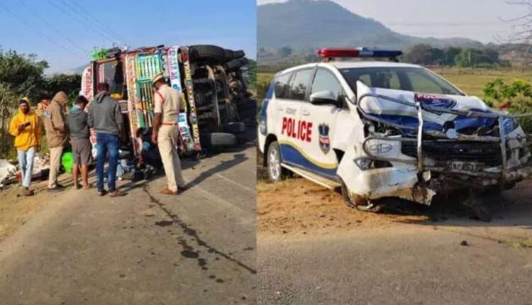 Siddipet police checkpoint accident