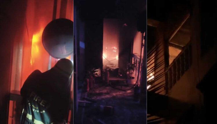 Somajiguda gas cylinder blast sparks fire, no injuries