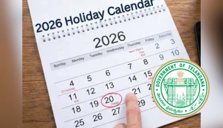 Telangana 2026 holiday calendar