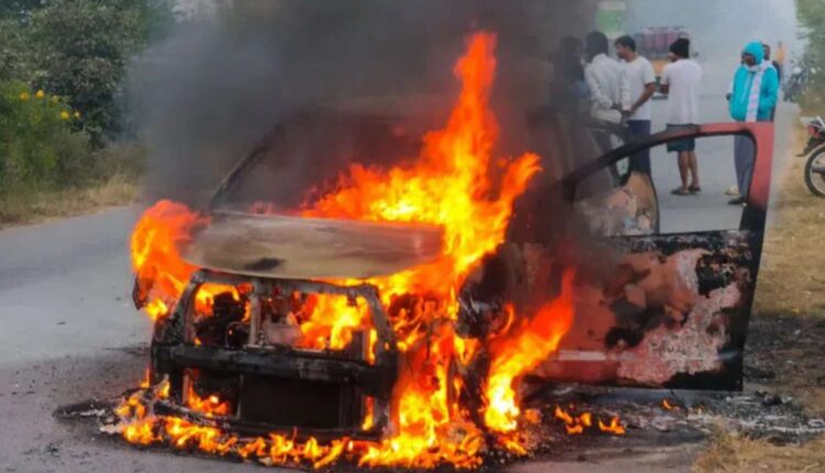 car fire Rangareddy