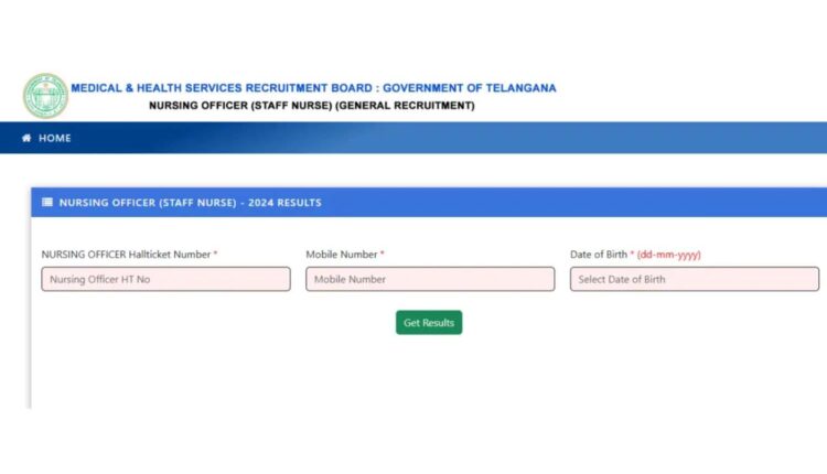 nursing officer recruitment