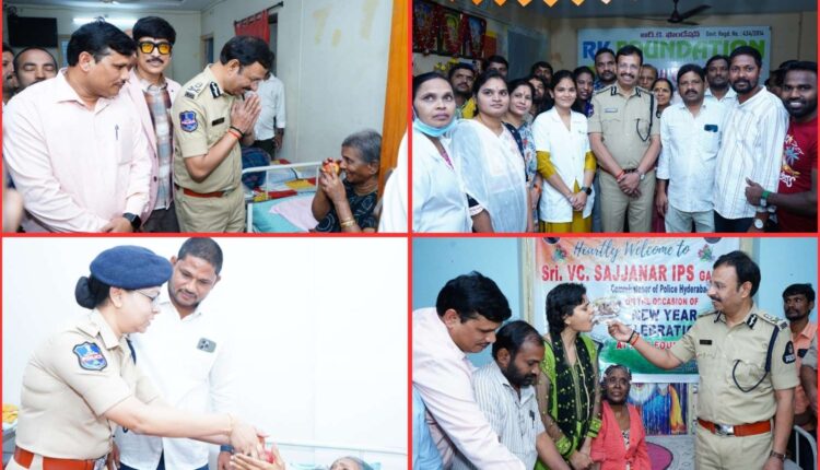 CP Sajjanar old age home visit