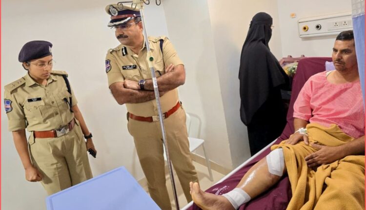 Cyberabad CP visits injured home guard