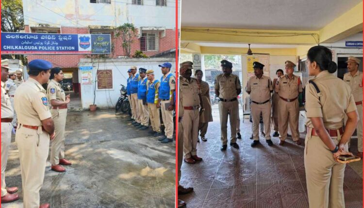 DCP inspects Chilkalguda police station