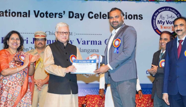 GHMC chief honoured for Jubilee Hills by-election