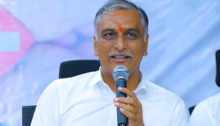 Harish Rao attacks Revanth Reddy on river water issues