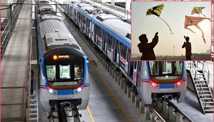 Hyderabad Metro Rail safety alert on kite flying