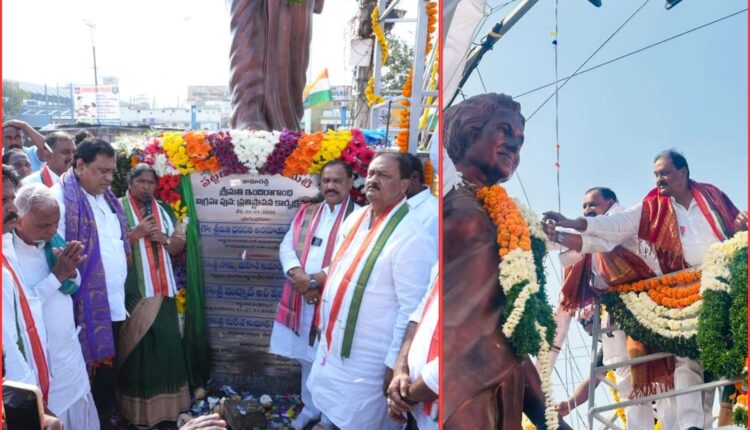 Indira Gandhi statue Kamareddy