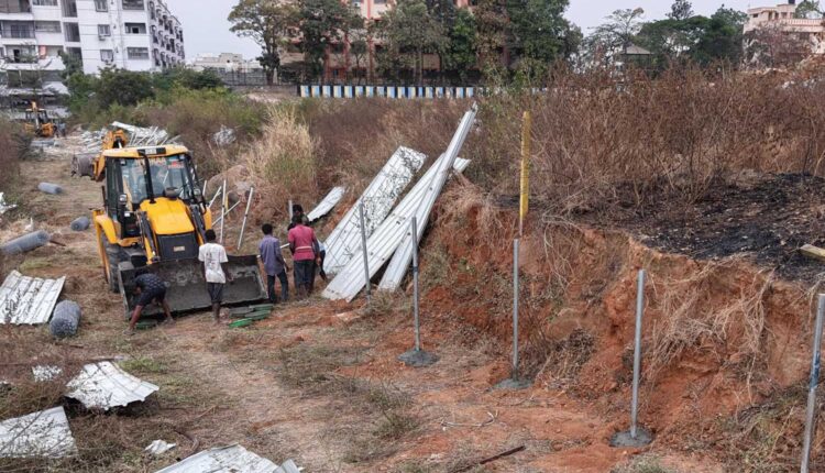 Miyapur land operation: HYDRAA reclaims 15 acres of govt land