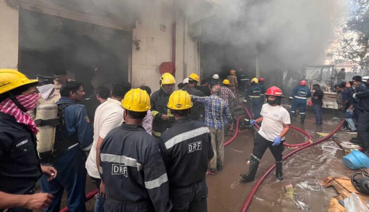 Five dead in Nampally furniture shop fire