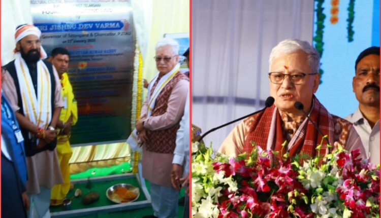 Agriculture is a science, says Telangana Governor