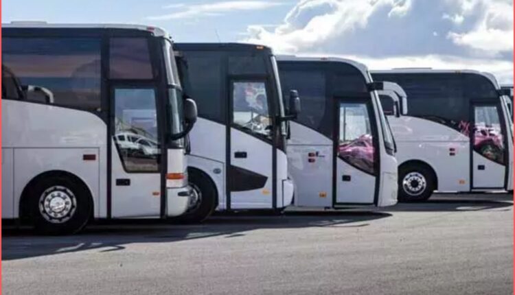 Five private travel buses booked for fare hike