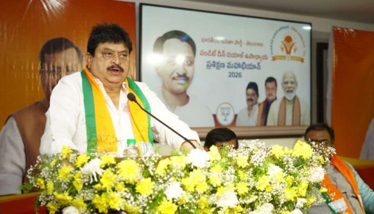 BJP pro-party atmosphere Telangana