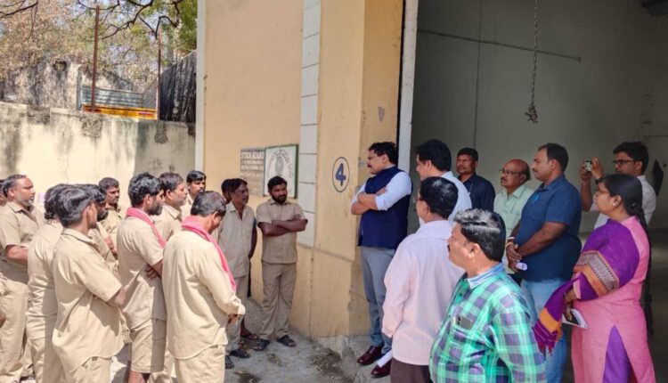 Civil Supplies inspection at Hyderabad godowns