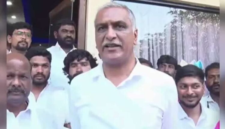 Harish Rao slams Revanth Reddy
