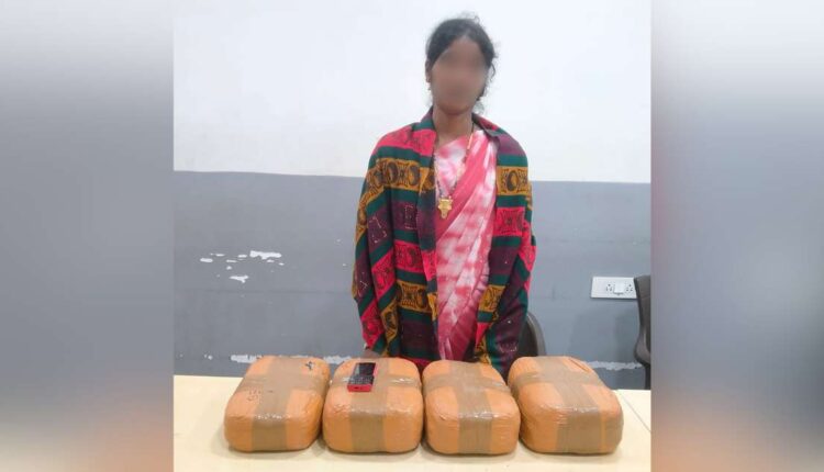 Odisha woman held ganja