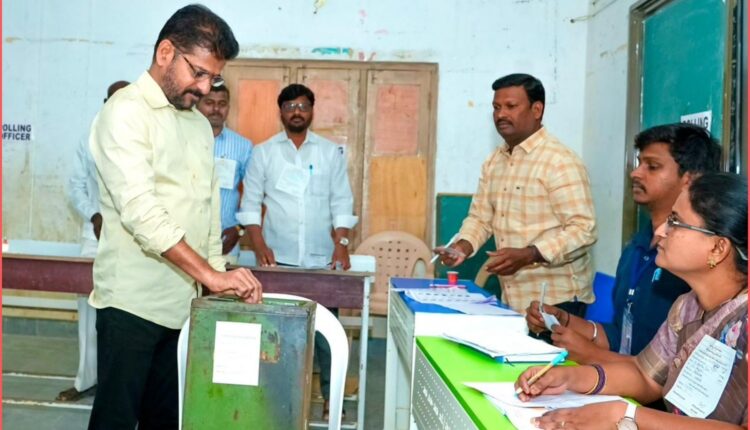 Revanth Reddy casts vote
