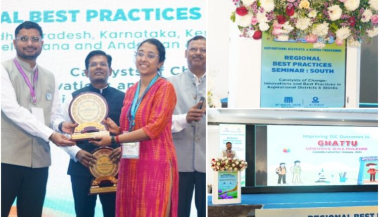 Gattu Block initiatives praised by NITI Aayog