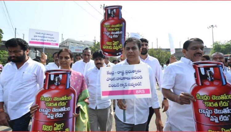LPG cylinder shortage protest