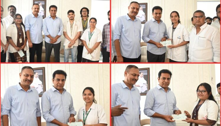 MBBS students fee support by KTR