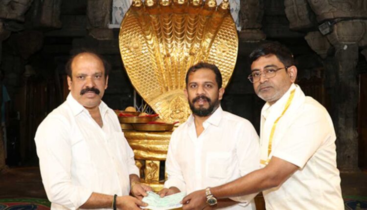 TTD donation ₹1.01 crore by Devi Fisheries