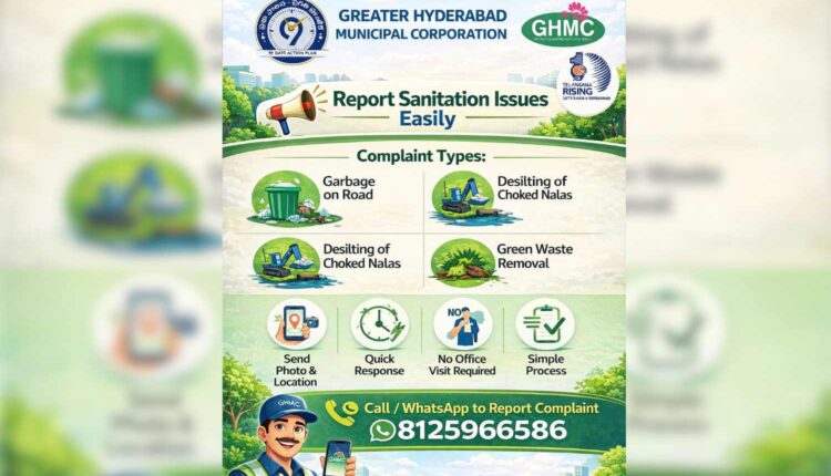 GHMC launches WhatsApp sanitation complaints service
