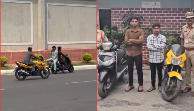 Bike stunt arrests in Hyderabad