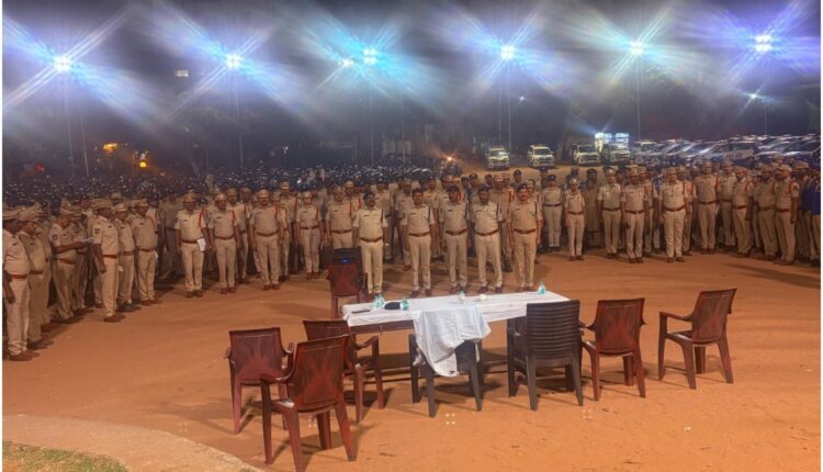 Mobilisation drill by Hyderabad police at Masab Tank