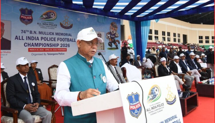 Police football championship begins Hyderabad