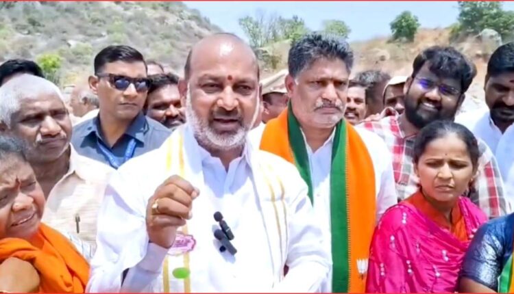 Bandi Sanjay resignation challenge