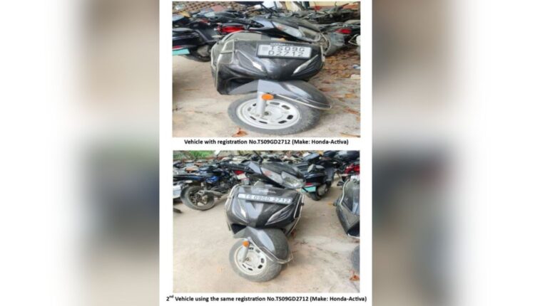 Fake number plate case in Hyderabad