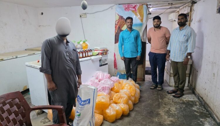 Ice candy unit busted in Mehdipatnam