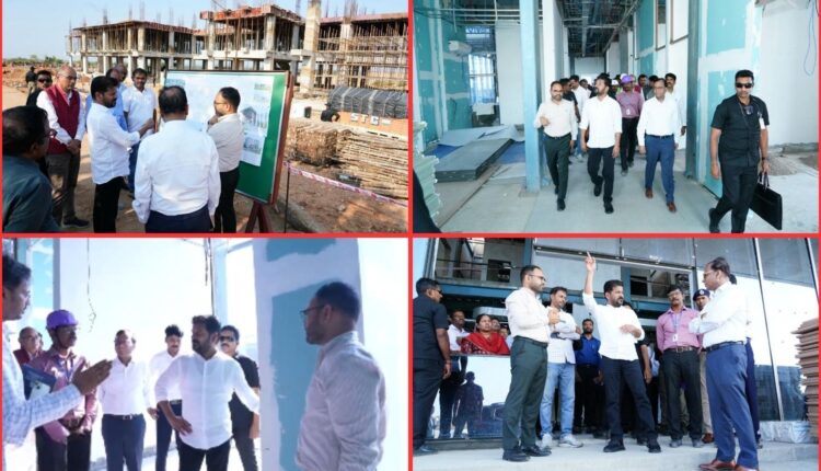 Revanth Reddy inspects Future City works