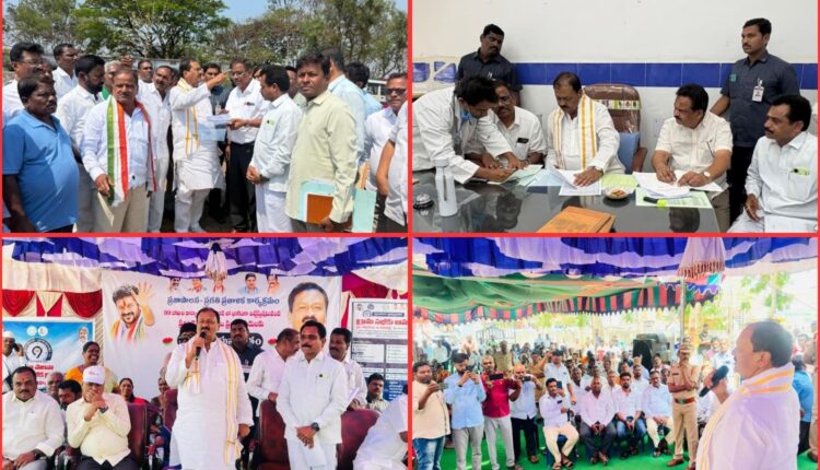 Shabbir Ali attends Gram Sabha, reviews development works