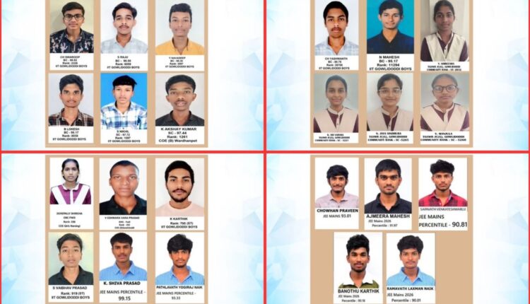 Telangana Gurukul JEE Mains results