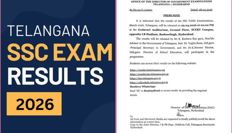 Telangana SSC results 2026