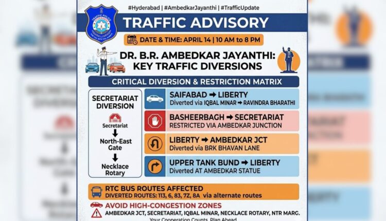 Traffic restrictions in Hyderabad today