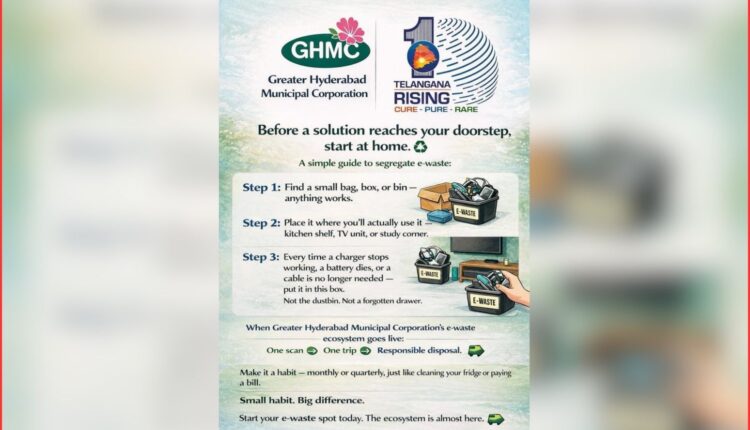 E-waste segregation GHMC initiative