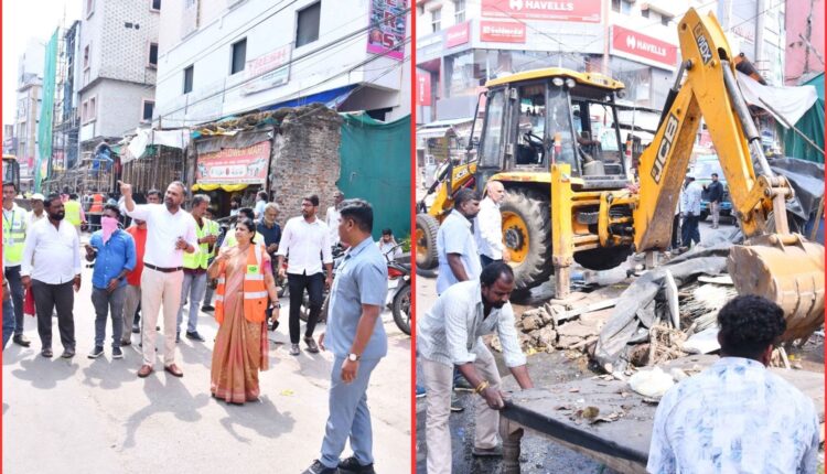 Encroachment removal drive intensified in Hyderabad